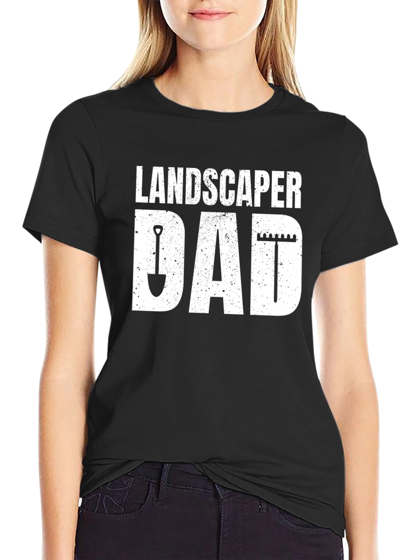 Landscaper Dad T-Shirt - Black Graphic Tee