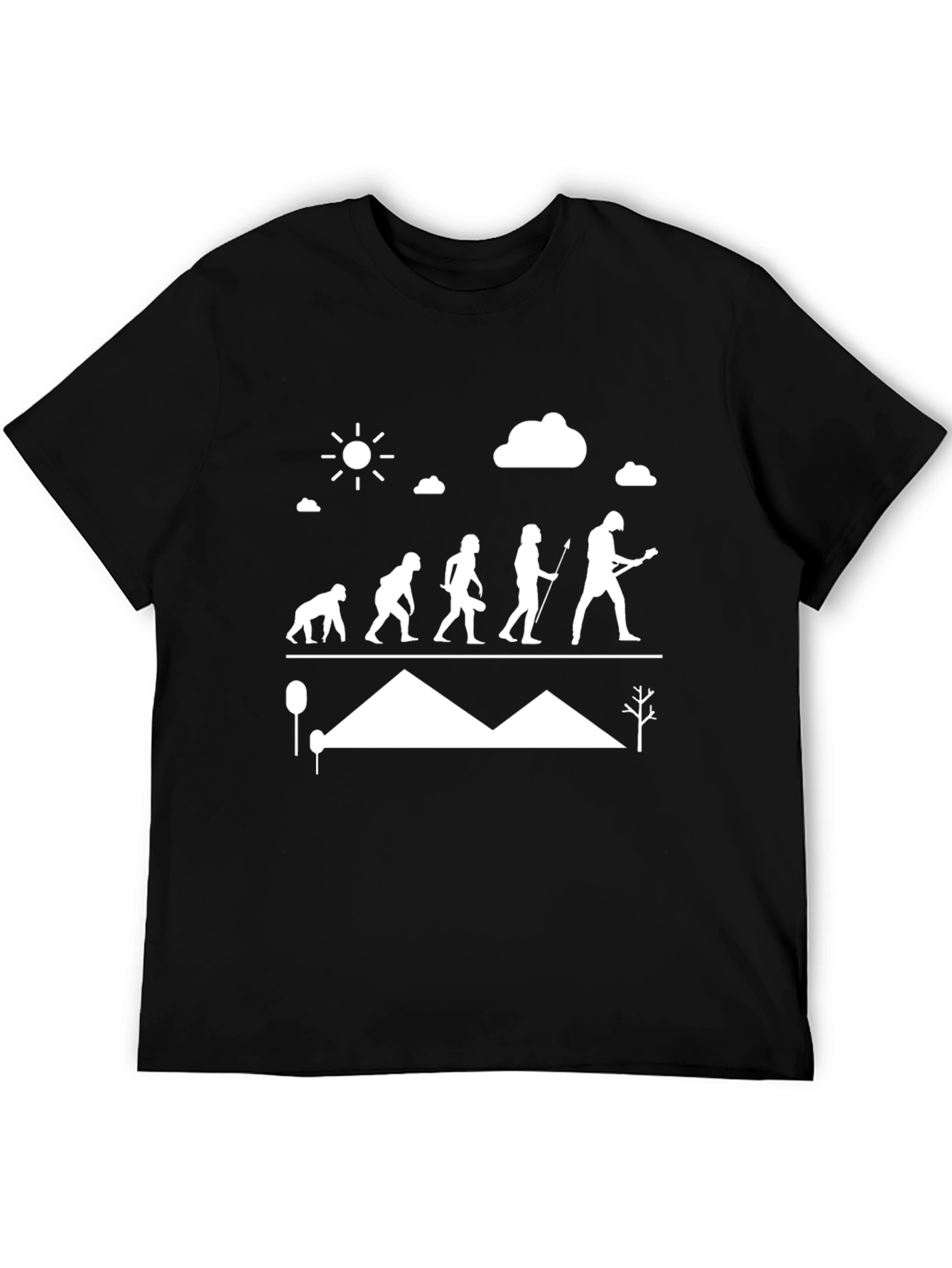 Evolution of Guitar T-Shirt - Black