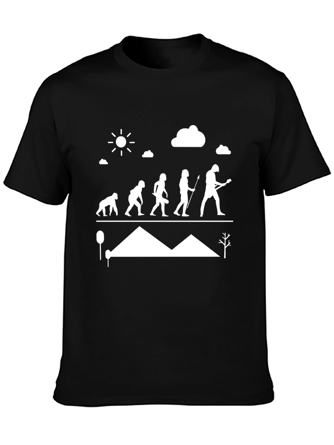 Evolution of Guitar T-Shirt - Black