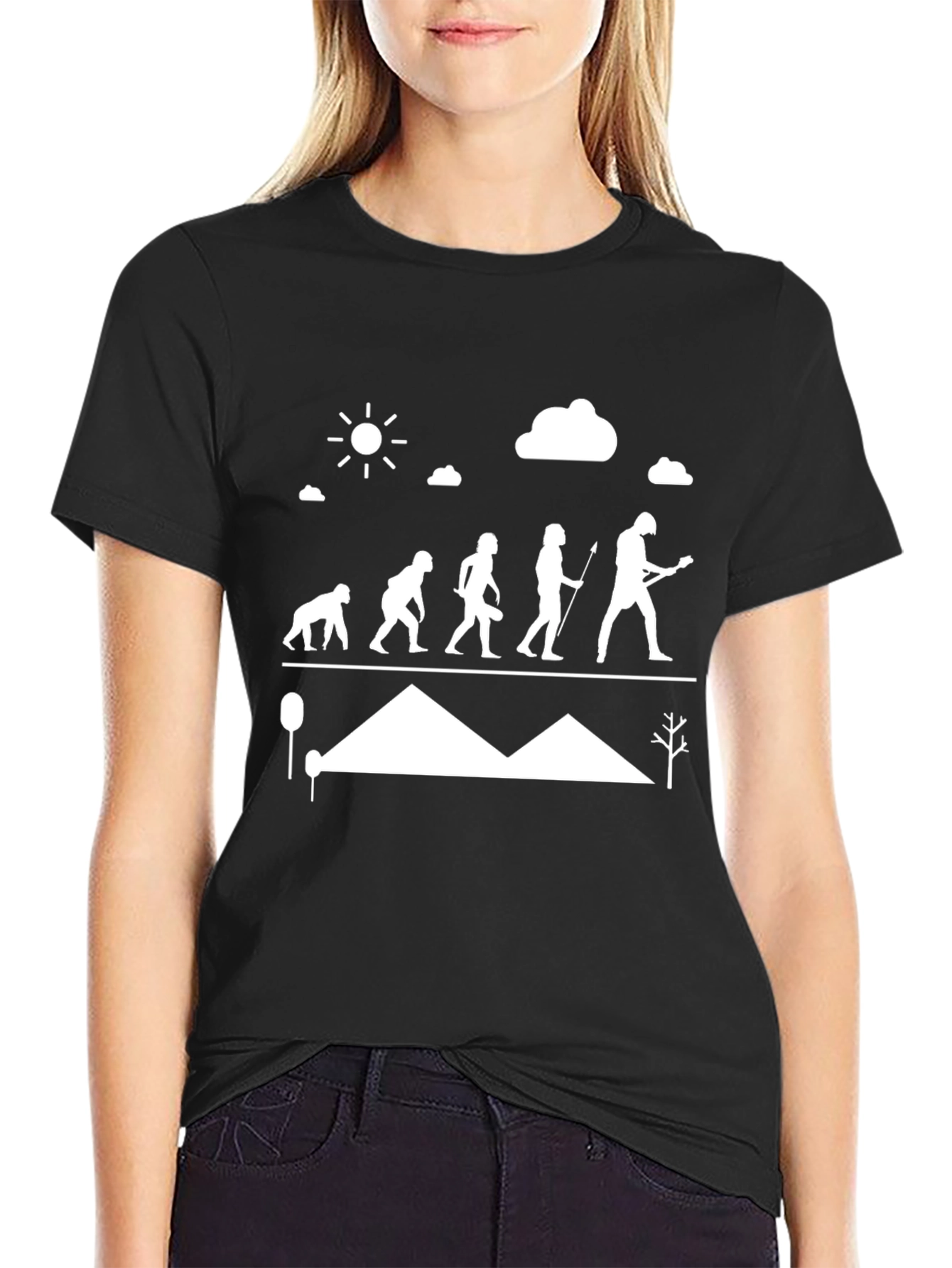 Evolution of Guitar T-Shirt - Black