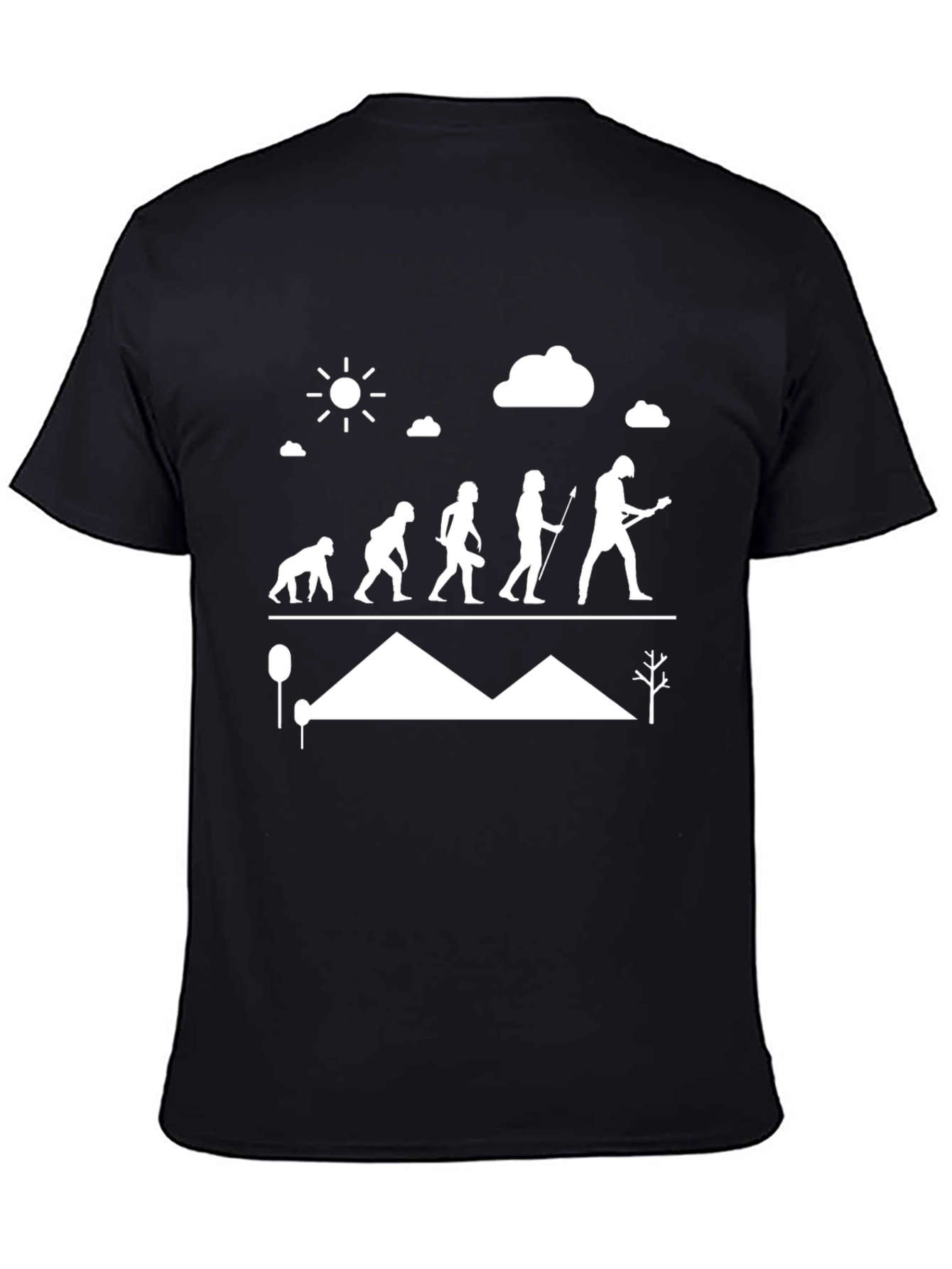 Evolution of Guitar T-Shirt - Black