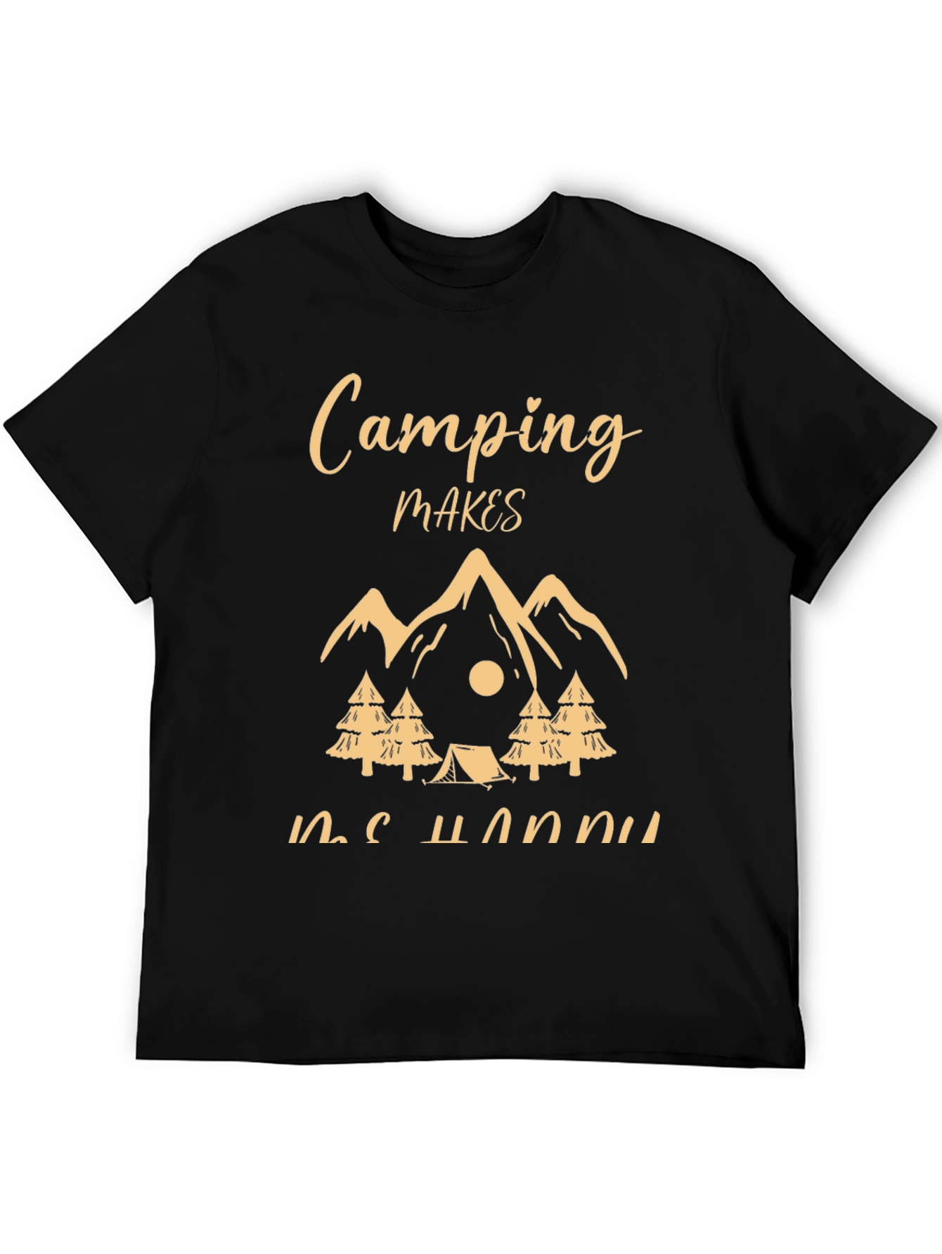 Camping Makes Me Happy Graphic Tee