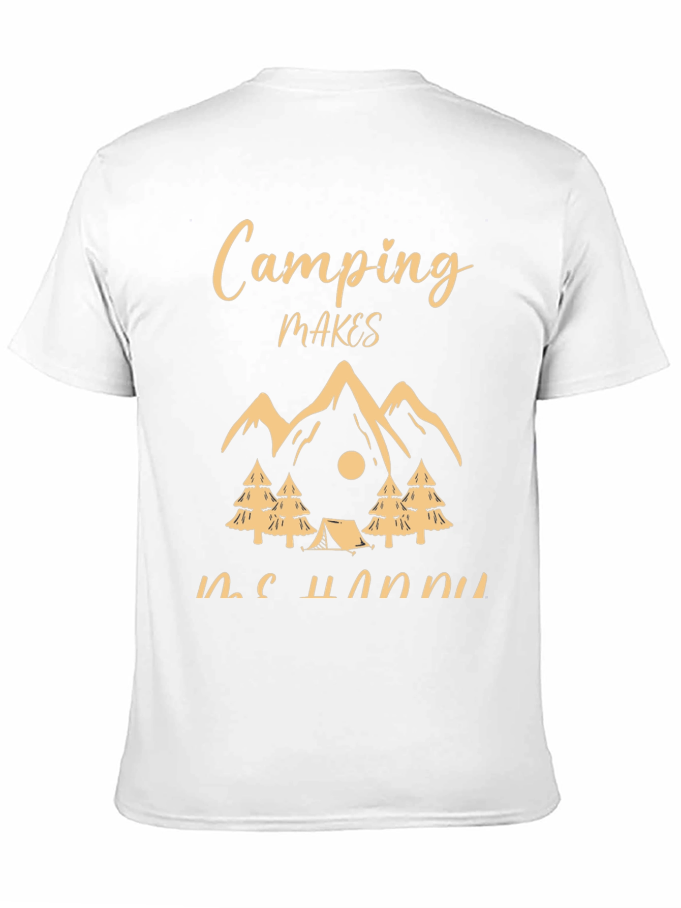 Camping Makes Me Happy Graphic Tee