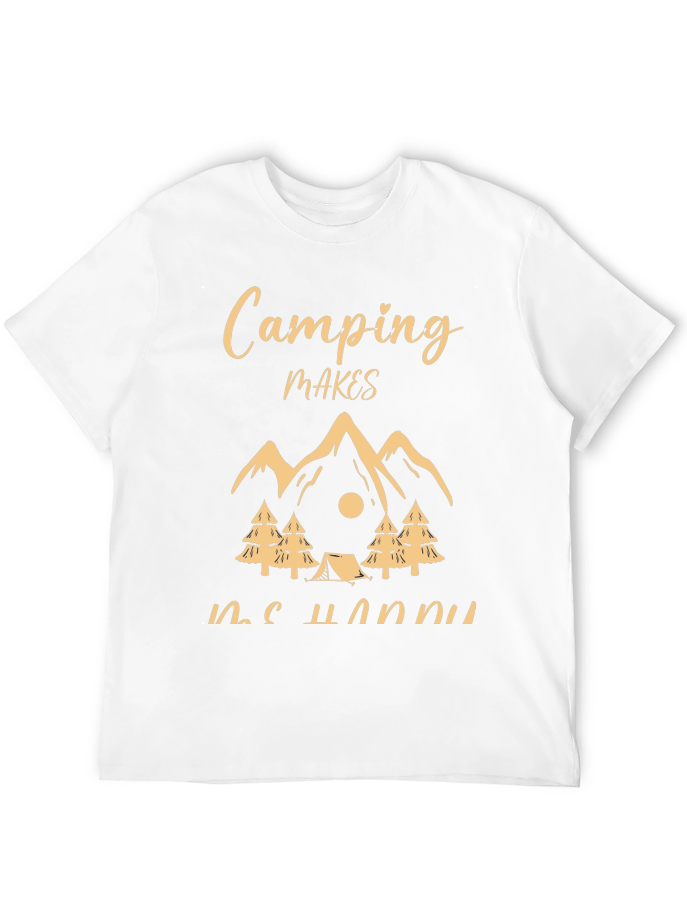 Camping Makes Me Happy Graphic Tee
