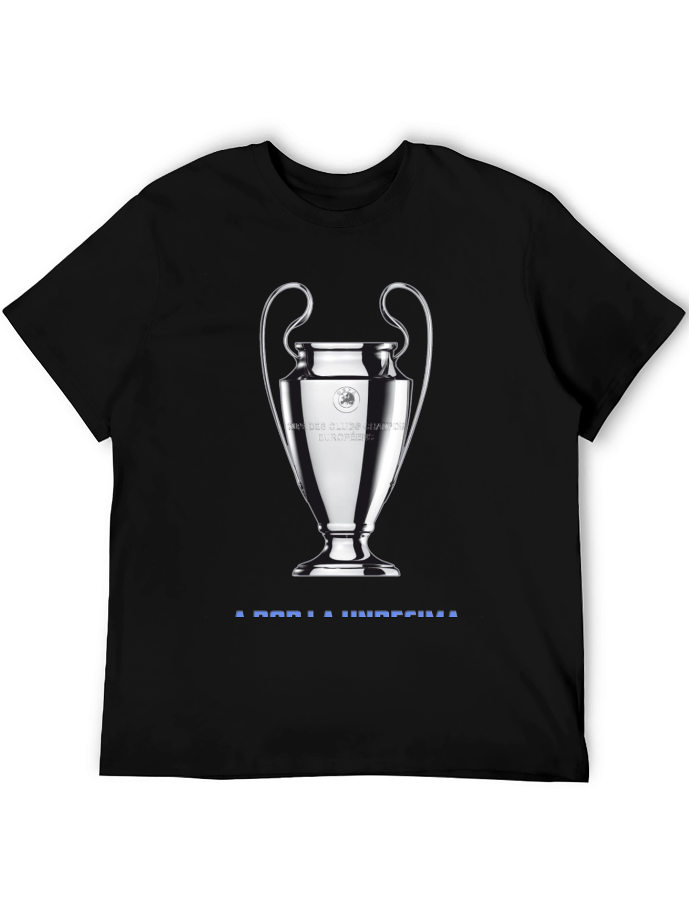 Champions League Trophy Graphic Black T-Shirt