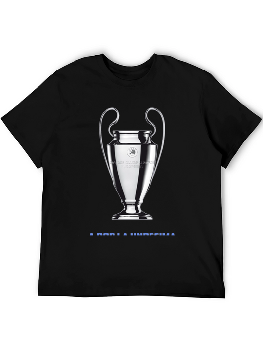 Champions League Trophy Graphic Black T-Shirt