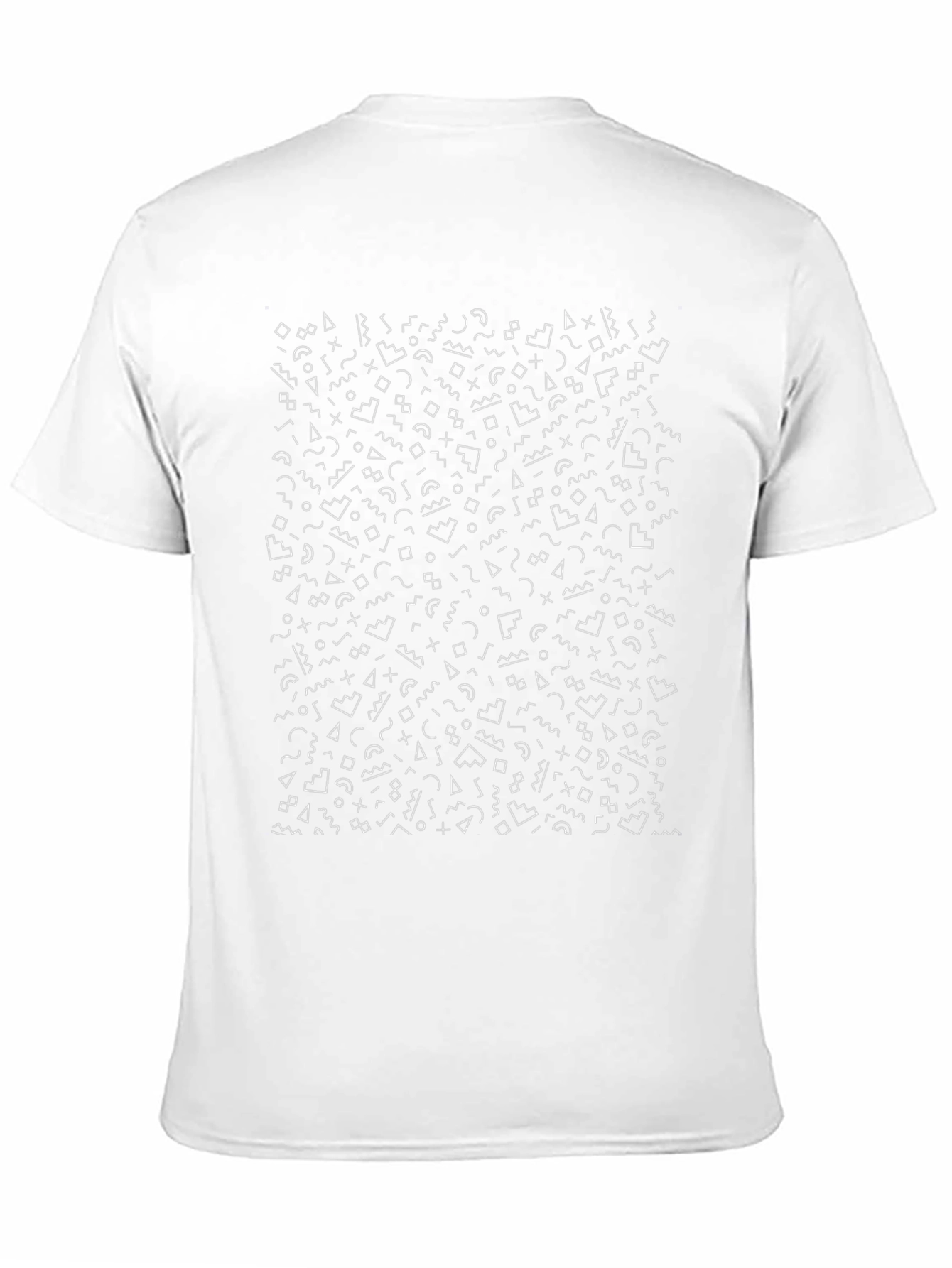 Geometric Pattern Black Tee