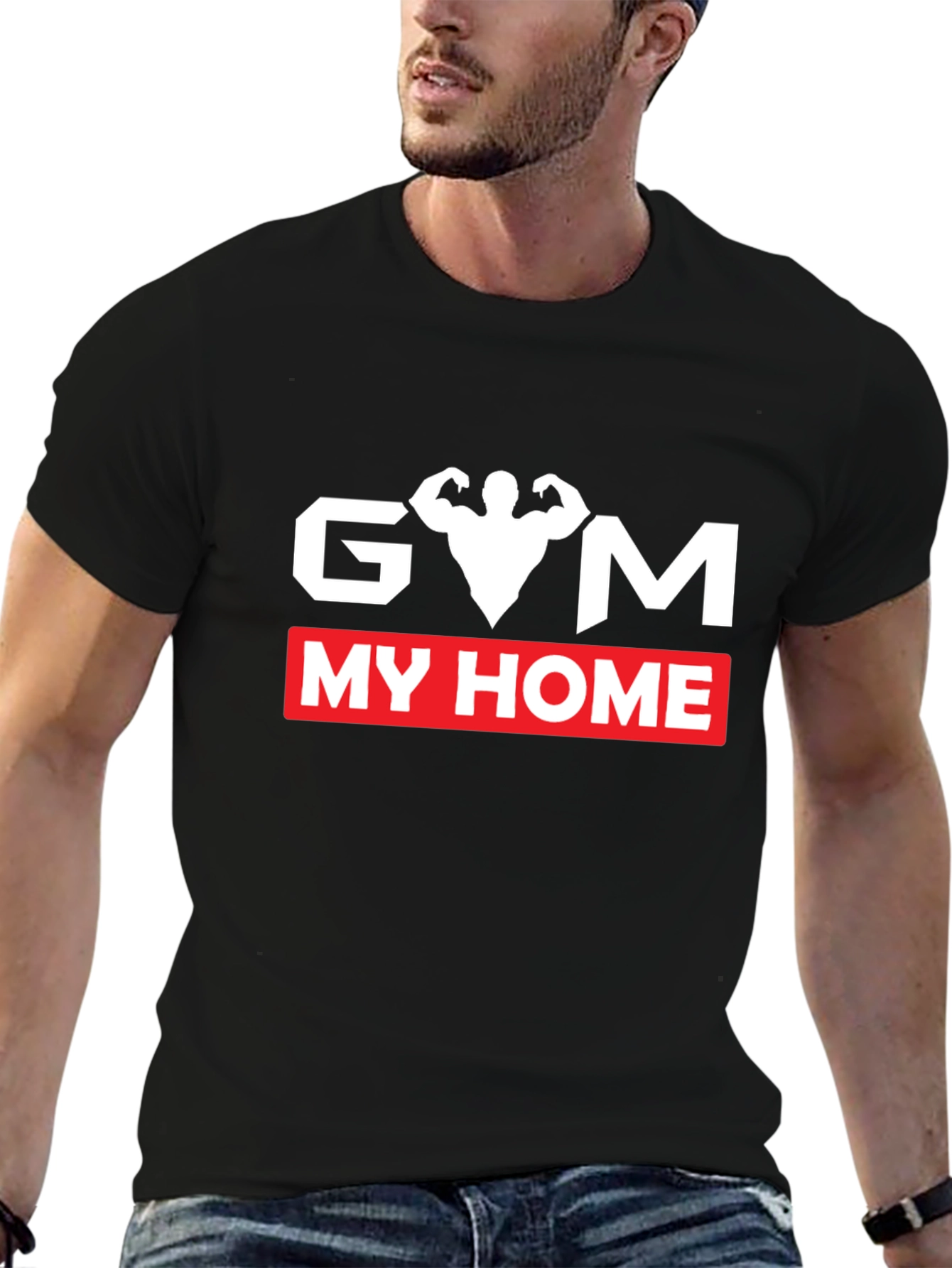 Gym My Home Black T-Shirt