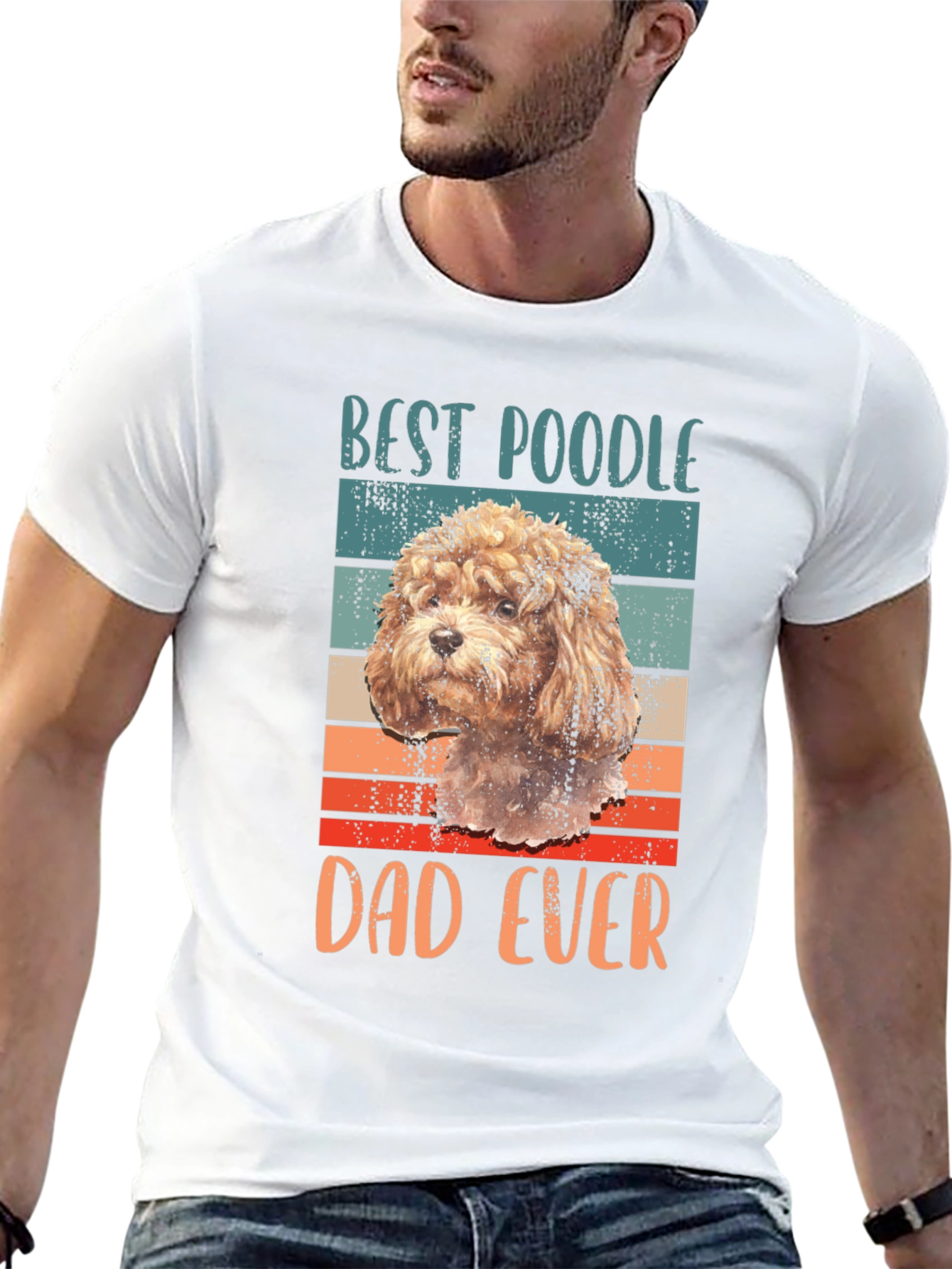 Best Poodle Dad Ever Graphic Tee