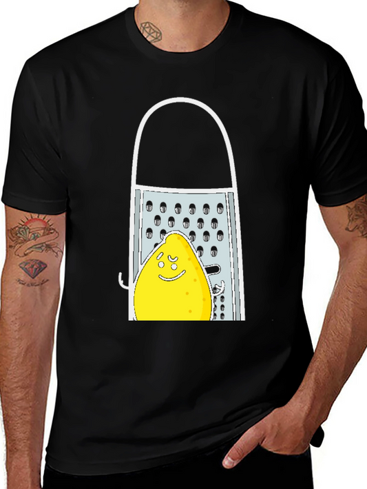 Funny Lemon vs Grater Graphic Tee - Novelty Shirt