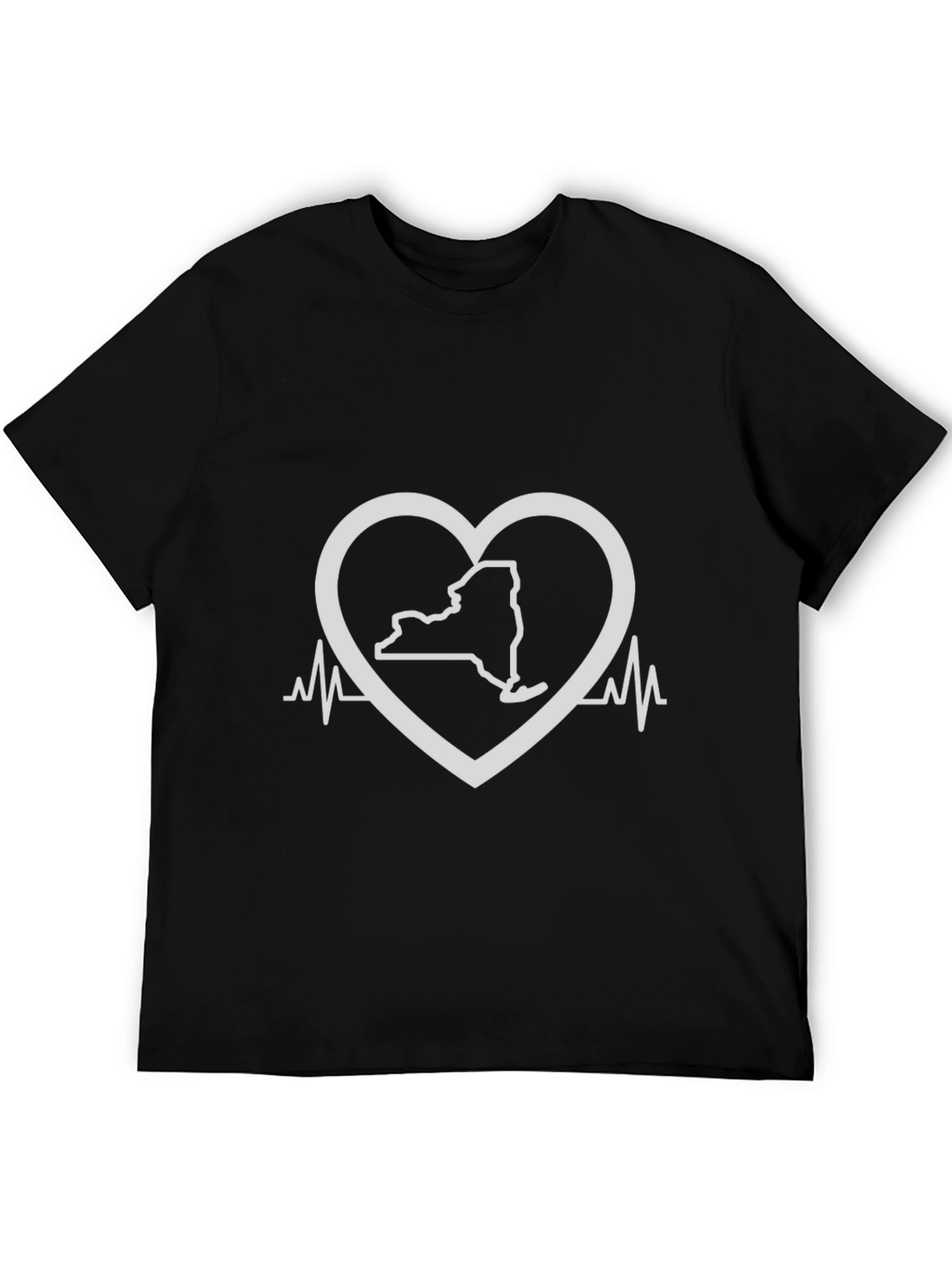 Love New York State Black T-Shirt