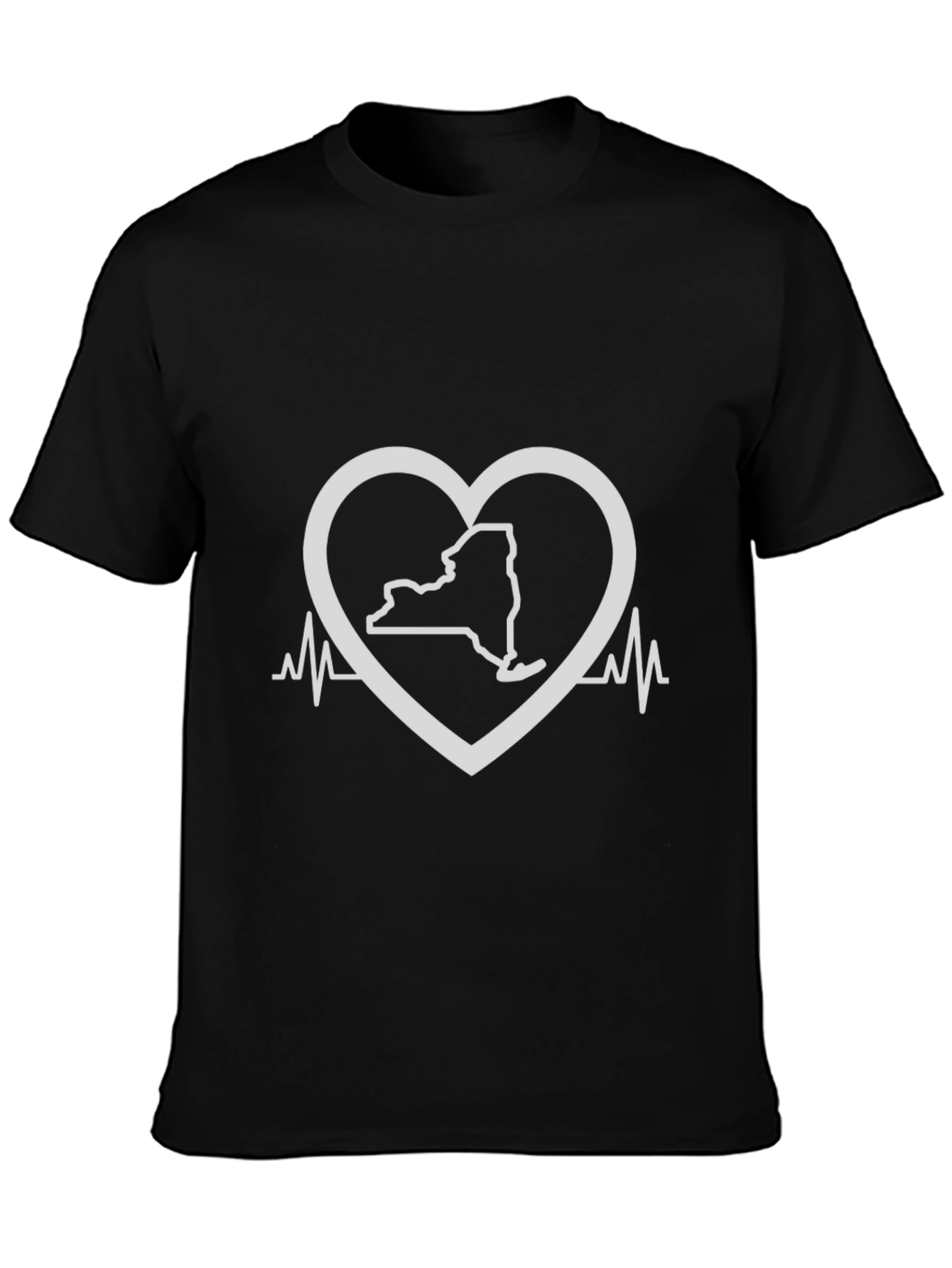 Love New York State Black T-Shirt