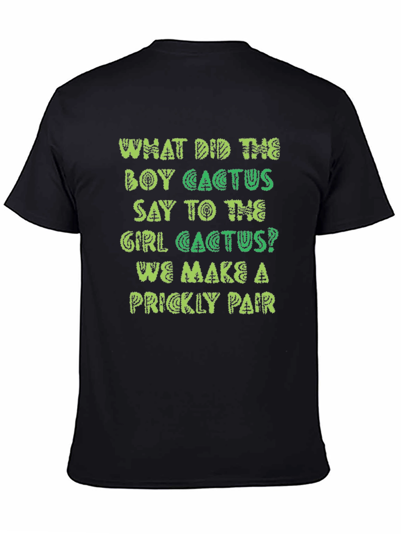 Prickly Pair Cactus Joke Graphic T-Shirt