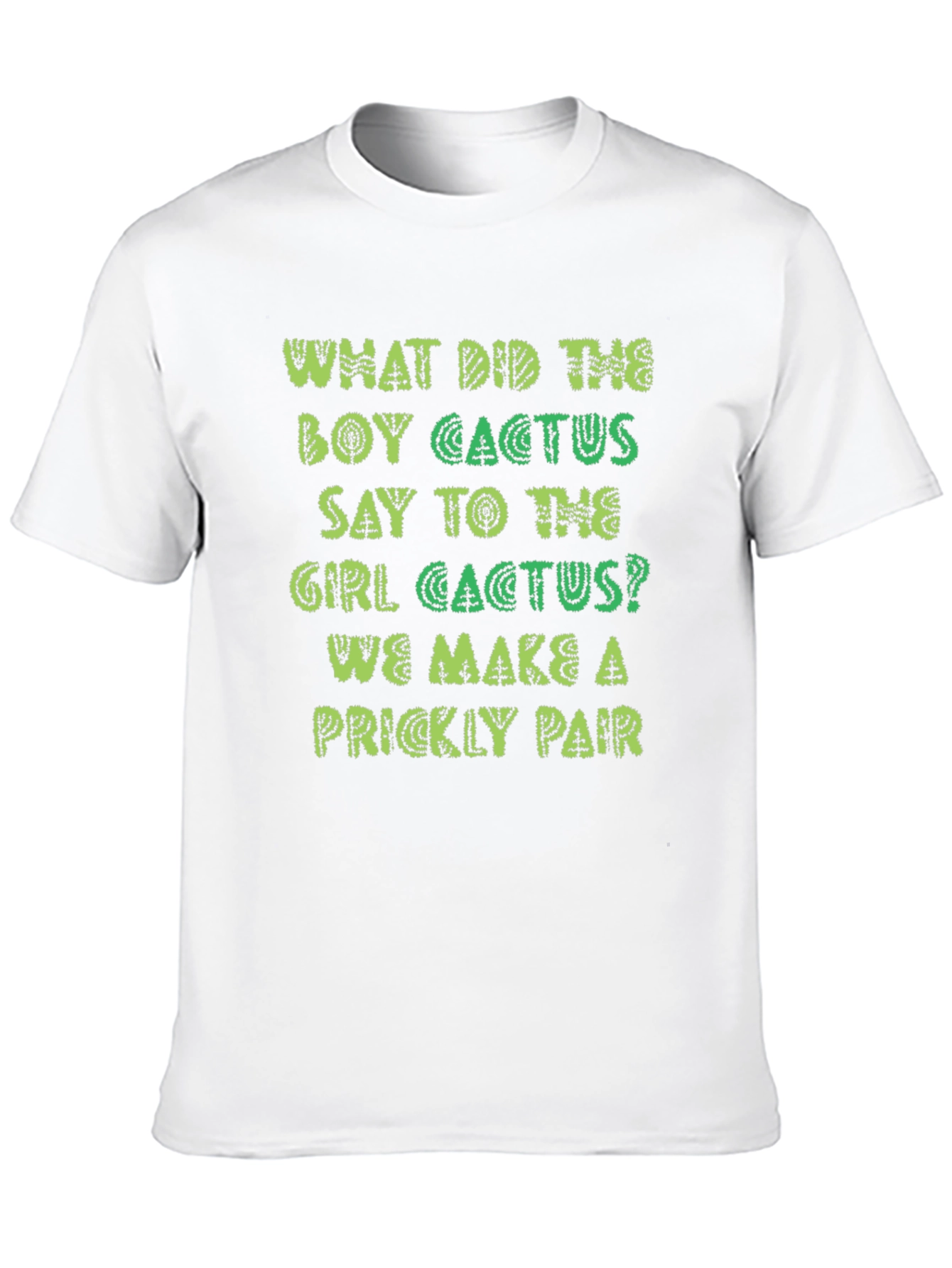 Prickly Pair Cactus Joke Graphic T-Shirt