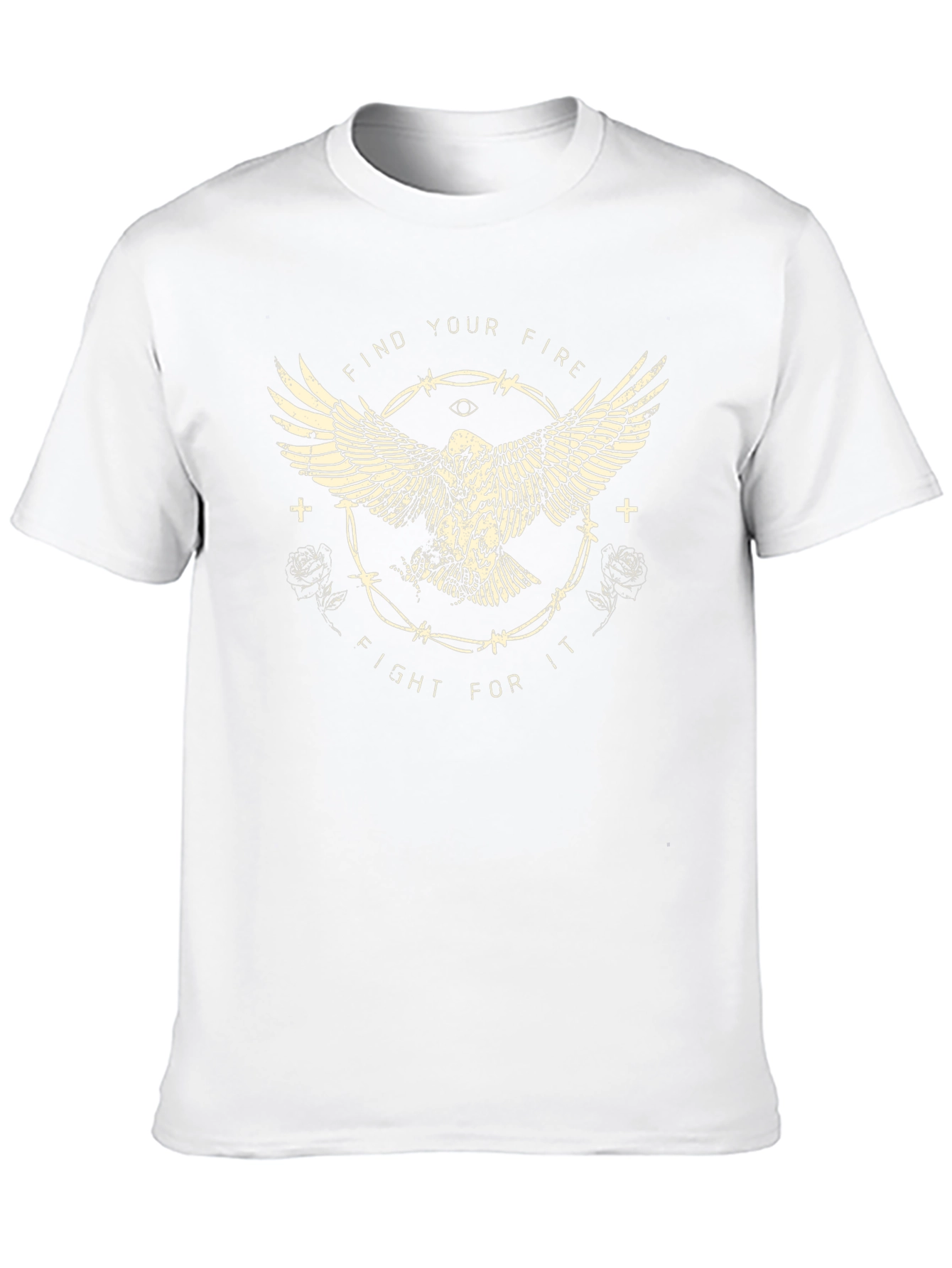 Mens Black Graphic Tee - Find Your Fire