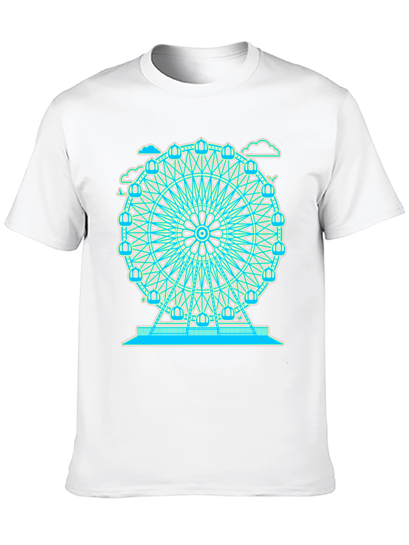 Ferris Wheel Graphic Tee - Black