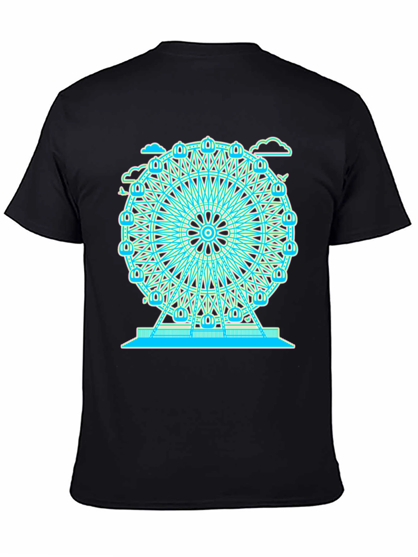 Ferris Wheel Graphic Tee - Black