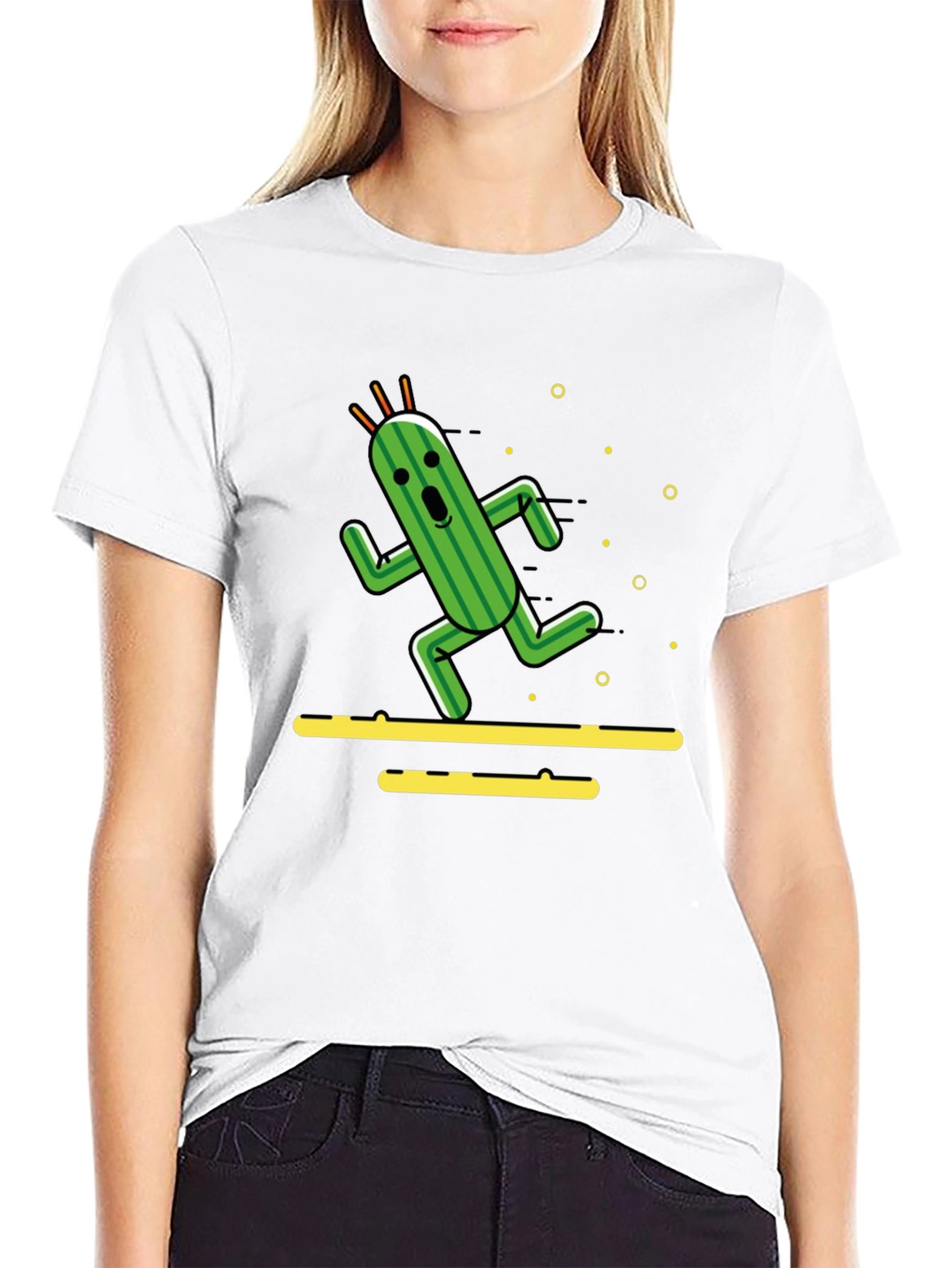 Running Cactus T-Shirt - Funny Graphic Tee