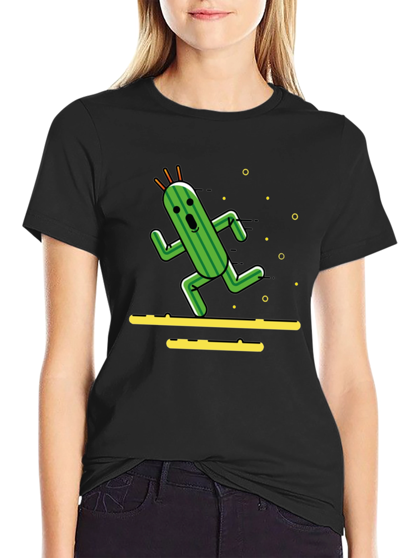 Running Cactus T-Shirt - Funny Graphic Tee