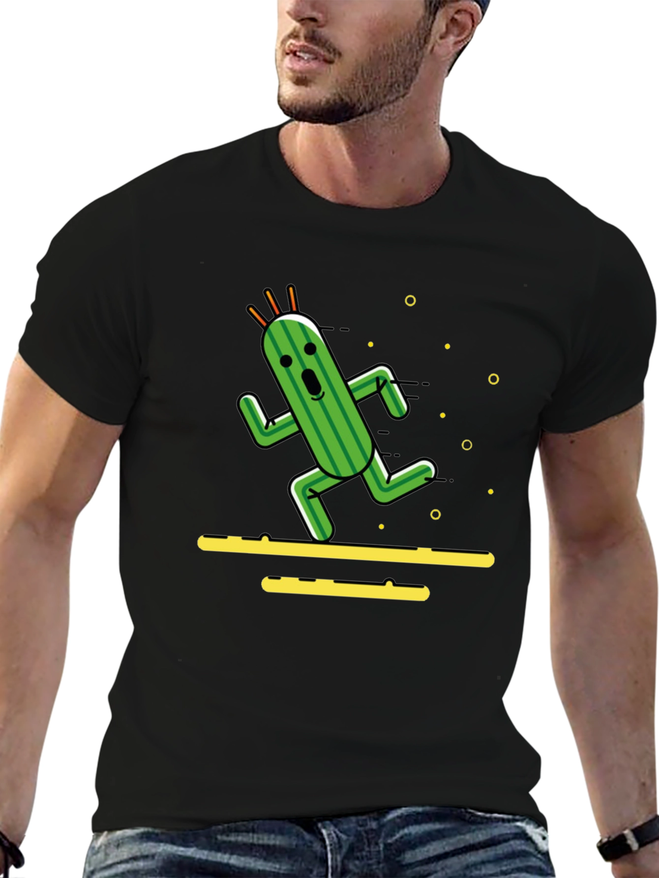 Running Cactus T-Shirt - Funny Graphic Tee