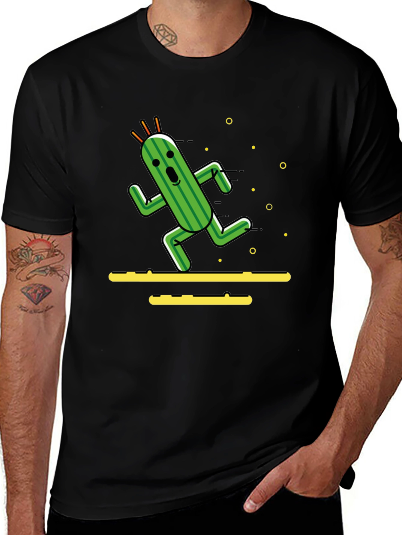 Running Cactus T-Shirt - Funny Graphic Tee