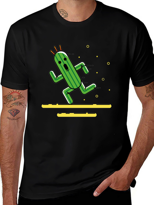 Running Cactus T-Shirt - Funny Graphic Tee