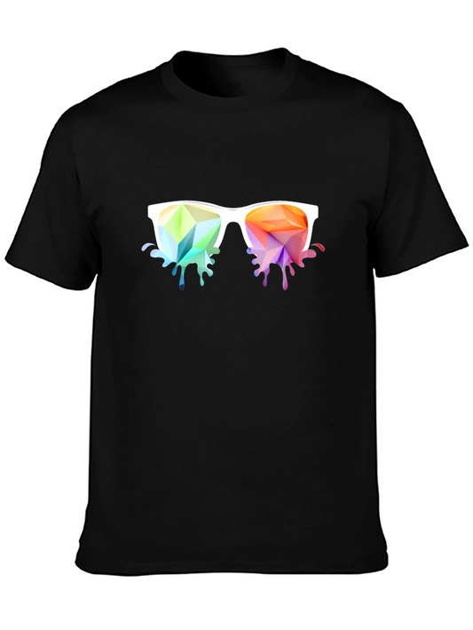 Prism Sunglasses Graphic Tee - Cool Colorful Design