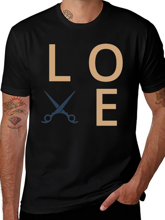 Love Hair Stylist T-Shirt - Barber Shop Tee