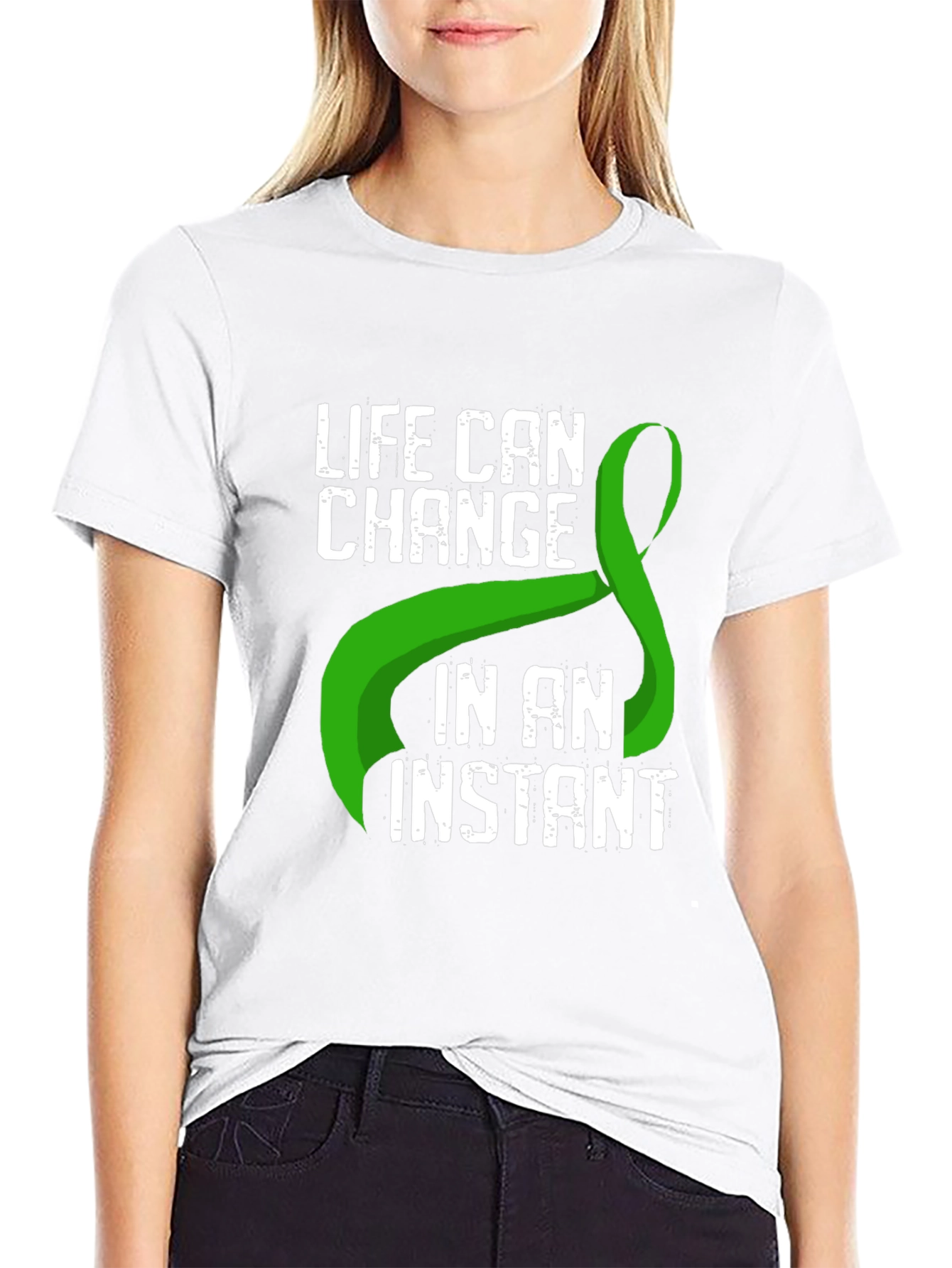 Life Can Change Green Ribbon T-Shirt