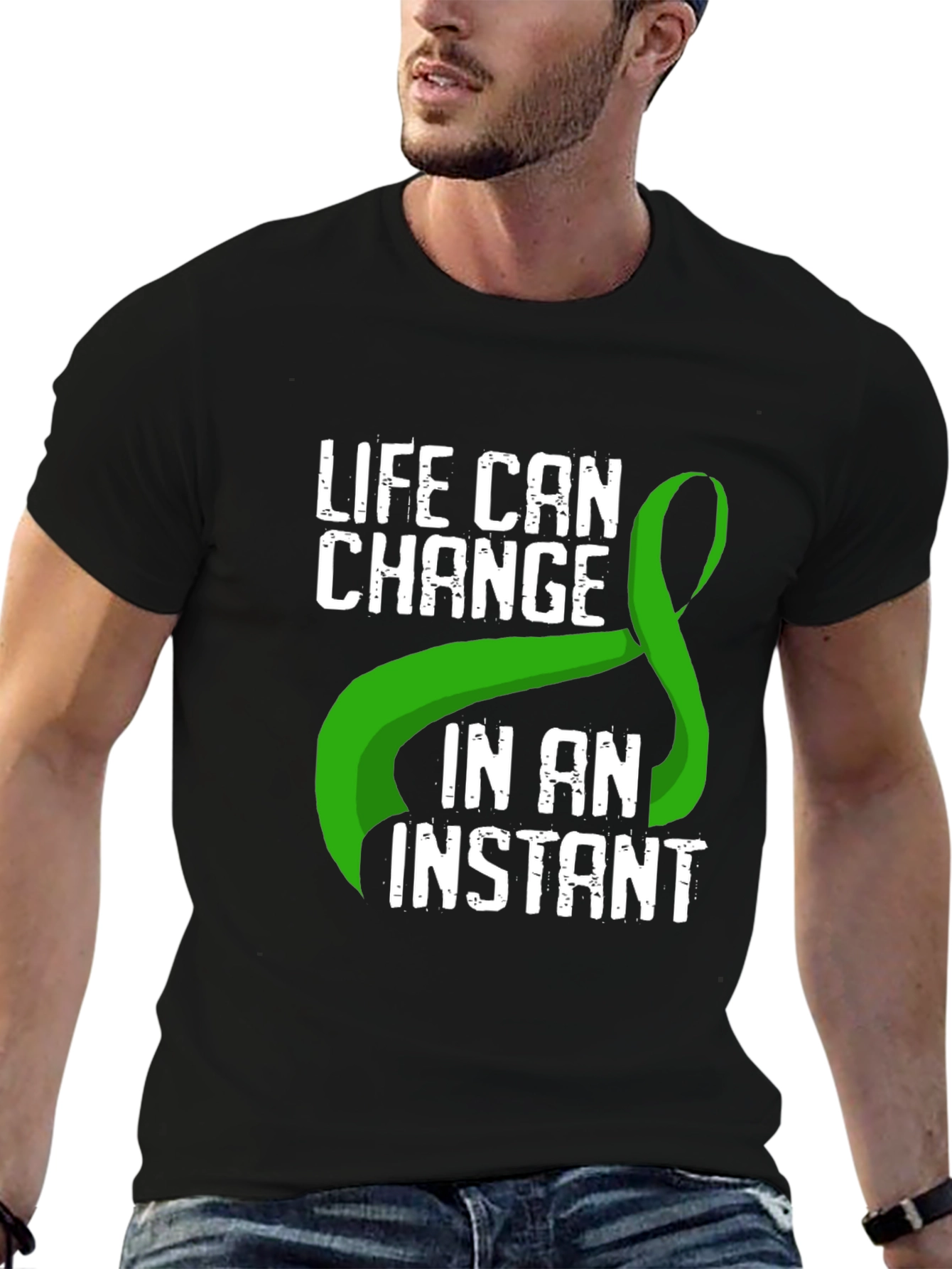Life Can Change Green Ribbon T-Shirt