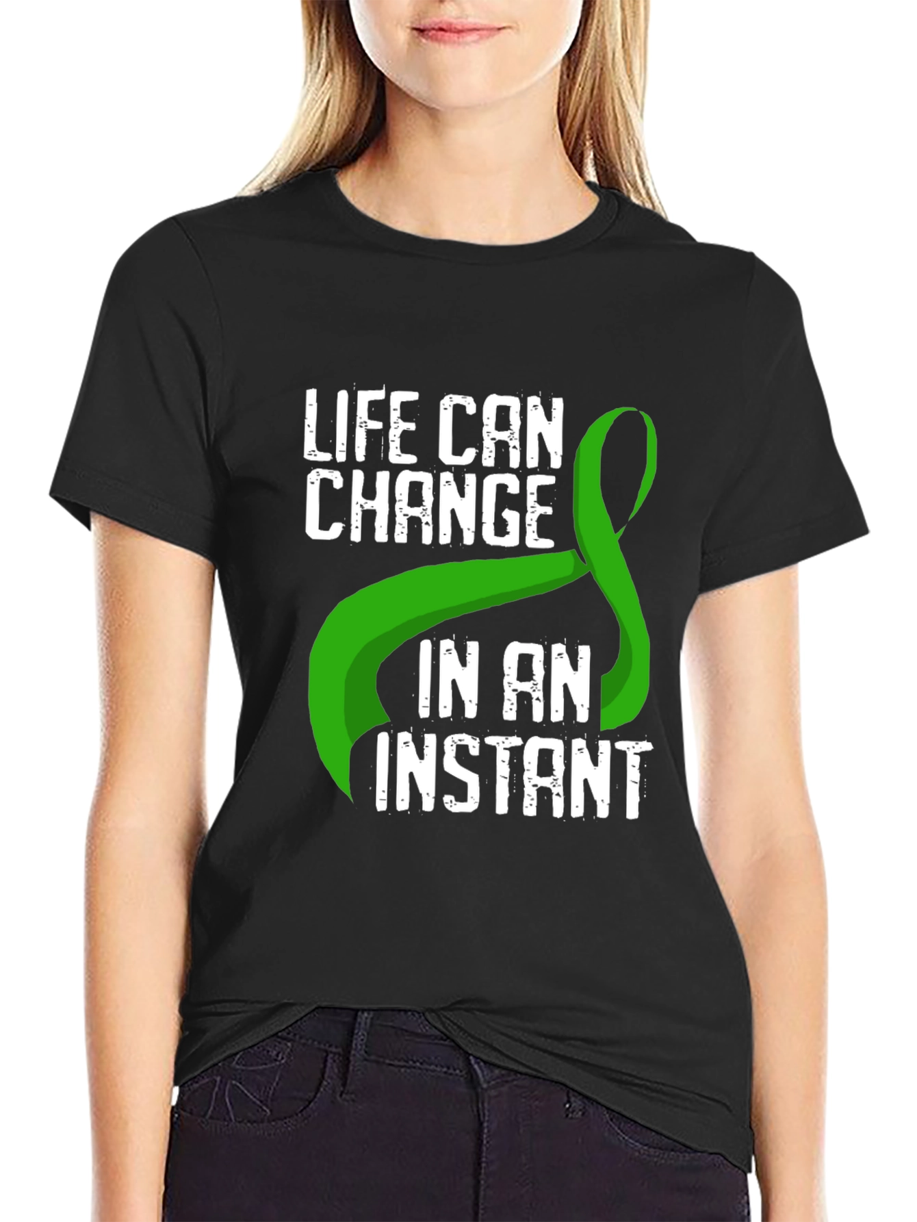 Life Can Change Green Ribbon T-Shirt