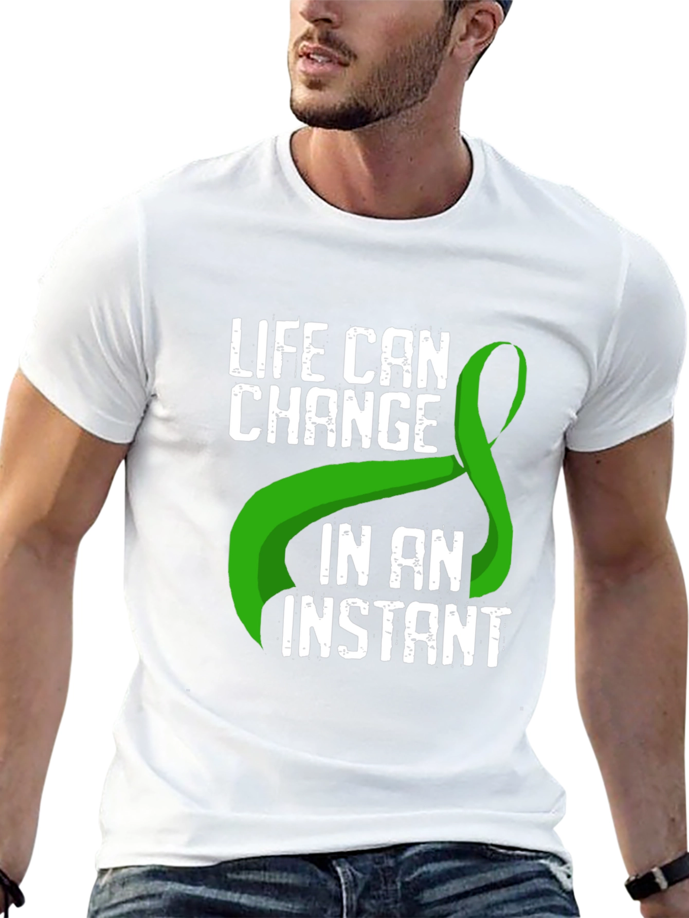 Life Can Change Green Ribbon T-Shirt