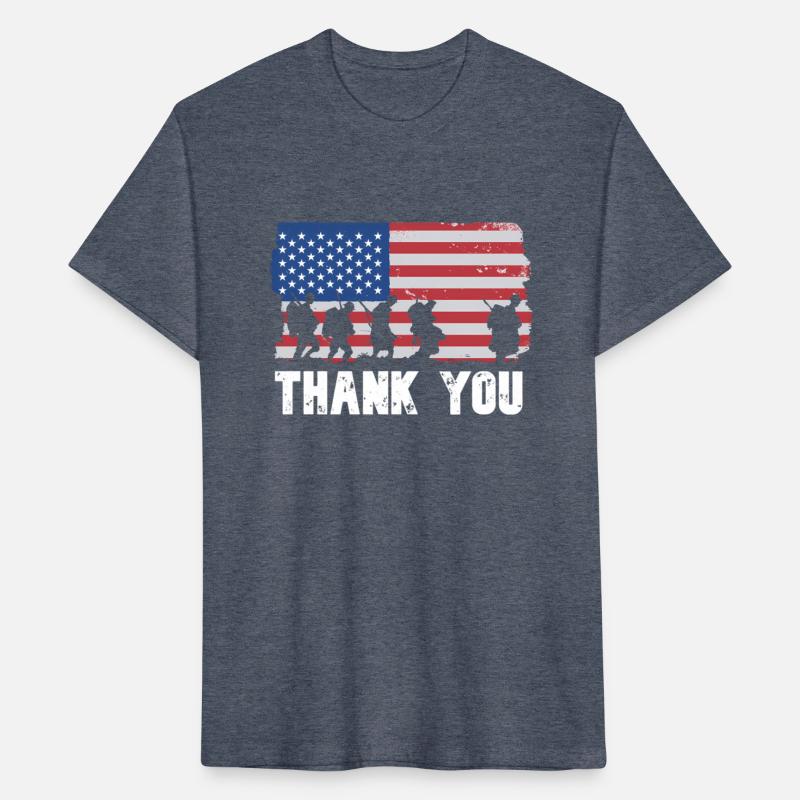 Patriotic American Flag Thank You Veterans Day For