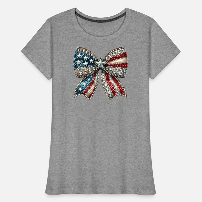 Patriotic Rhinestone Bow