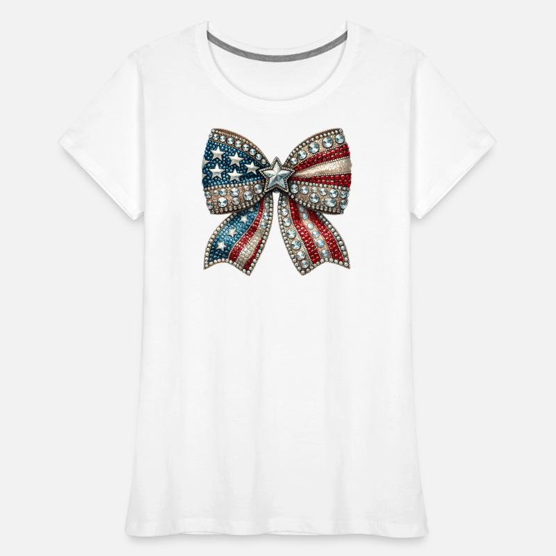 Patriotic Rhinestone Bow