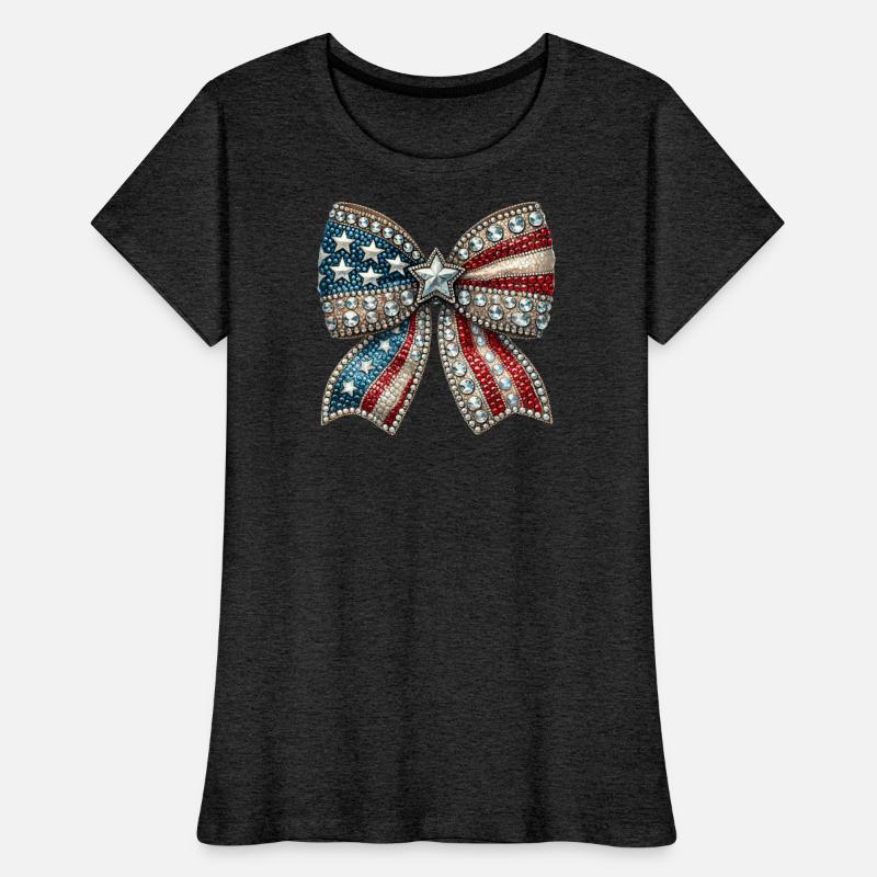 Patriotic Rhinestone Bow