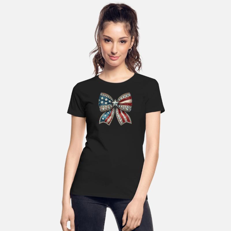 Patriotic Rhinestone Bow