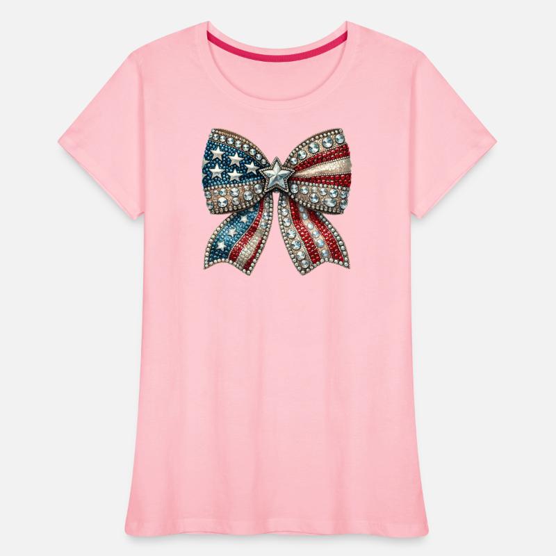 Patriotic Rhinestone Bow