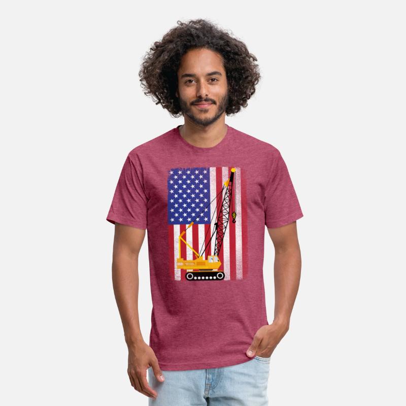 Patriotic USA American Flag Crane Operator Gift