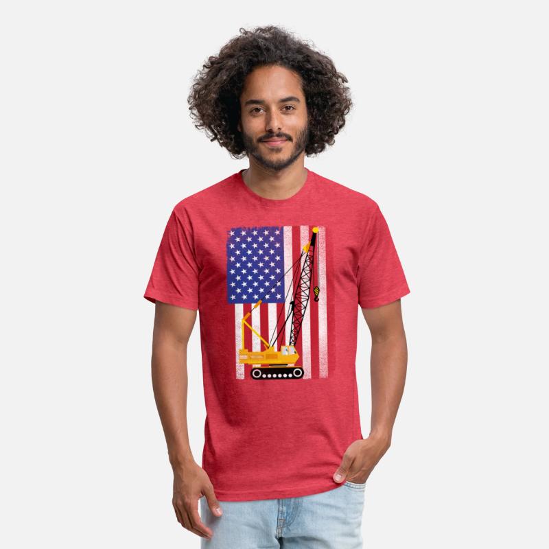 Patriotic USA American Flag Crane Operator Gift