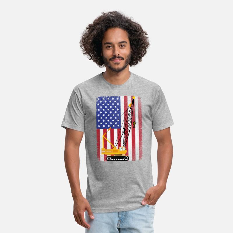 Patriotic USA American Flag Crane Operator Gift