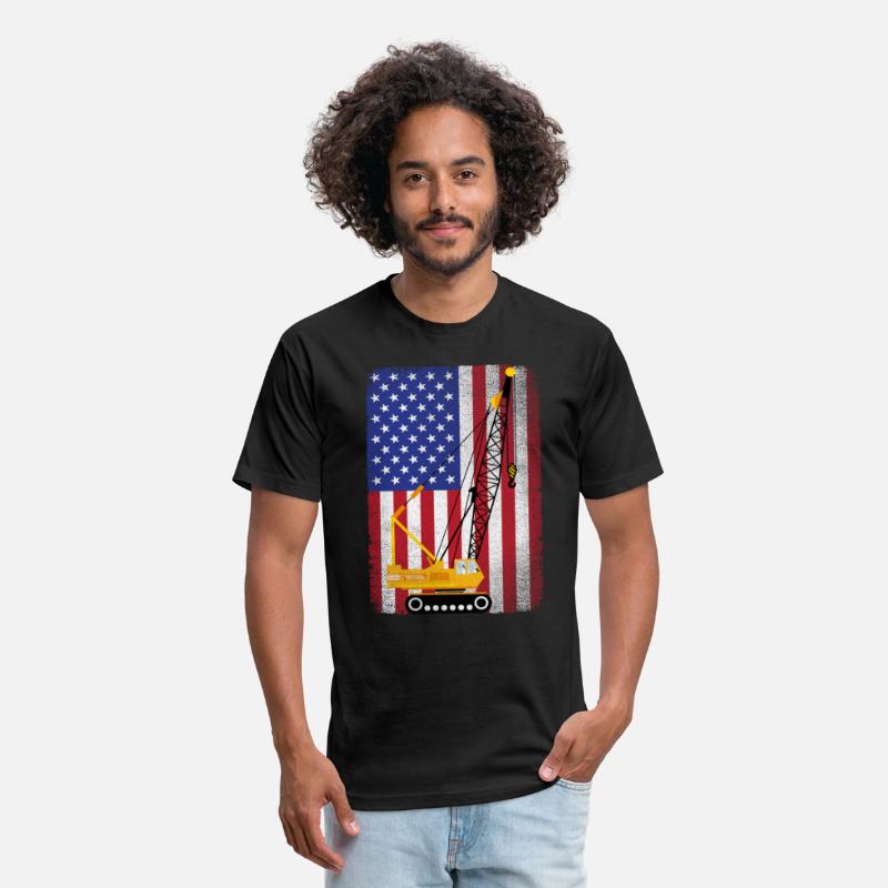 Patriotic USA American Flag Crane Operator Gift