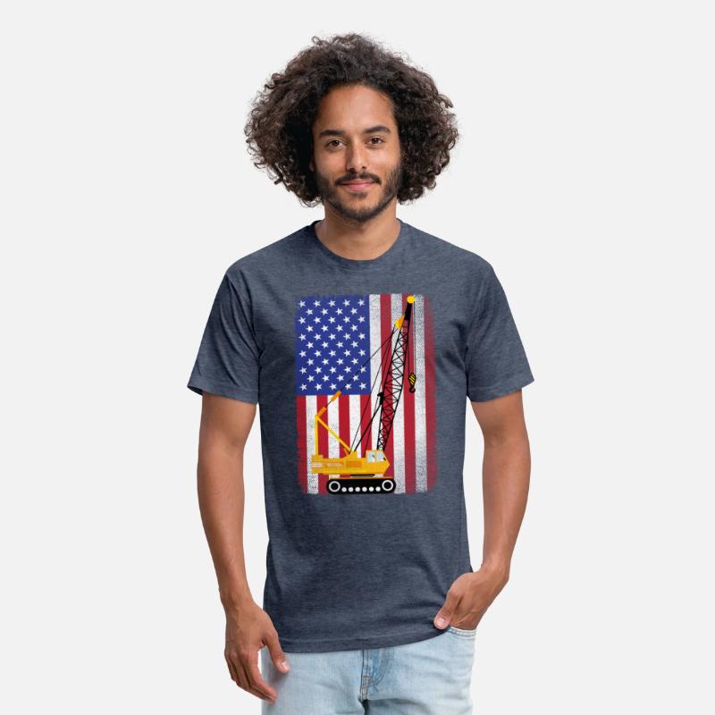 Patriotic USA American Flag Crane Operator Gift