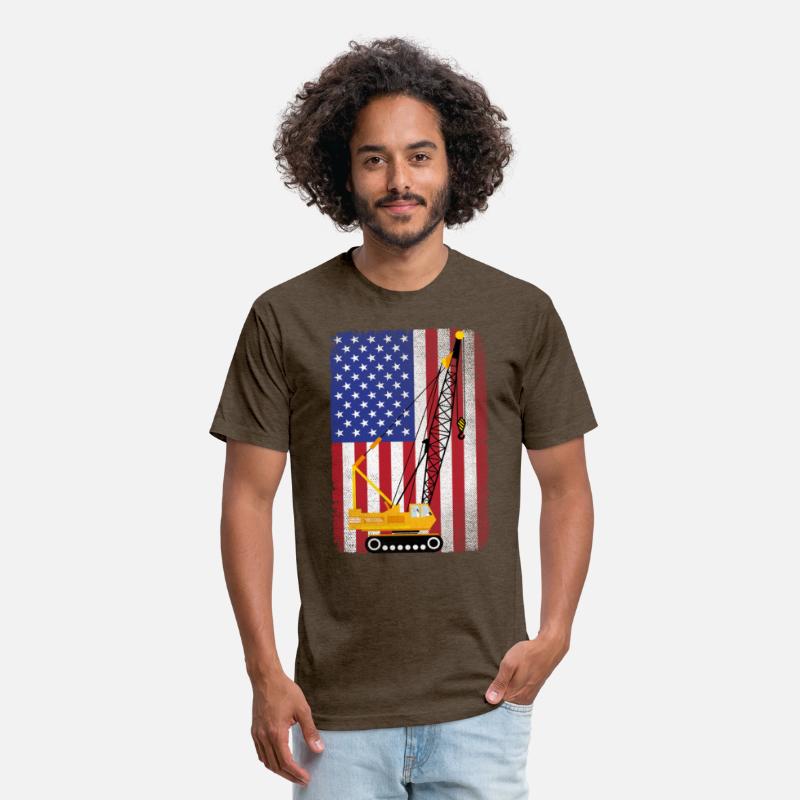 Patriotic USA American Flag Crane Operator Gift