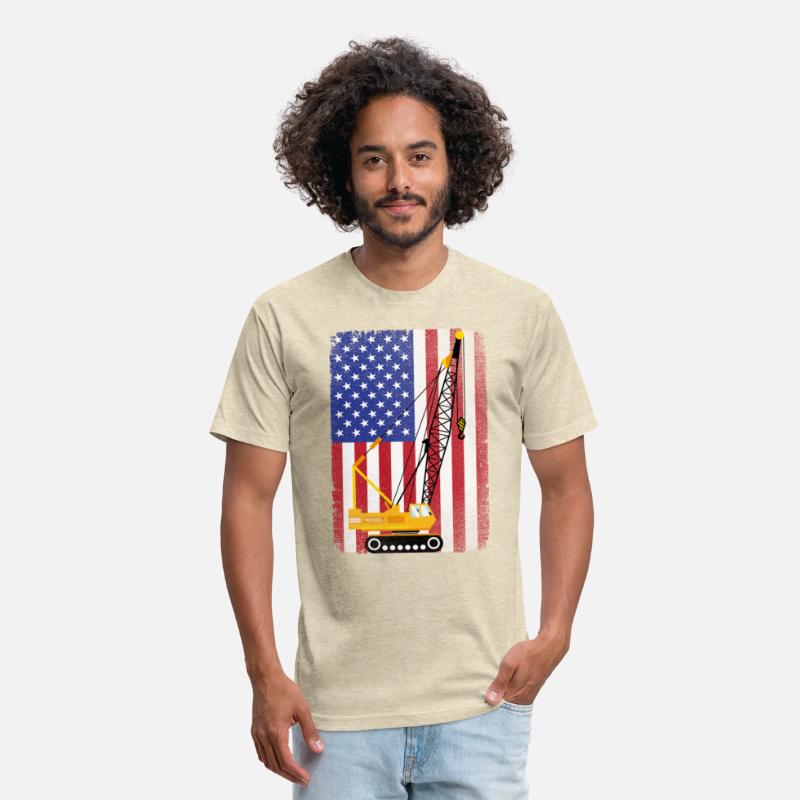 Patriotic USA American Flag Crane Operator Gift