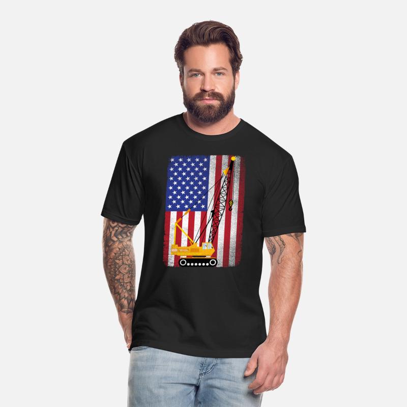 Patriotic USA American Flag Crane Operator Gift