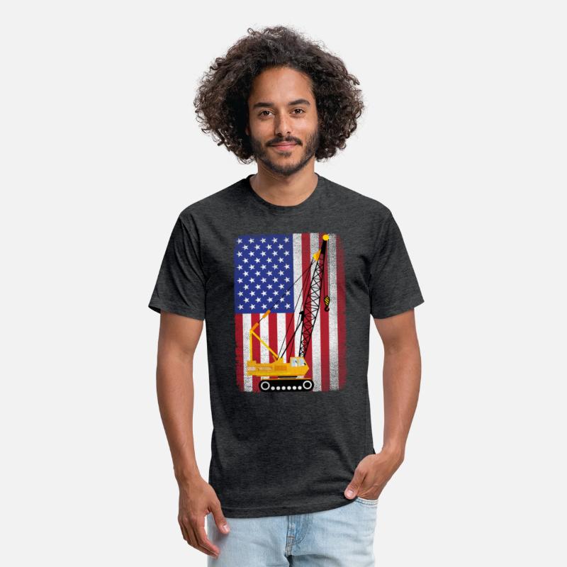 Patriotic USA American Flag Crane Operator Gift