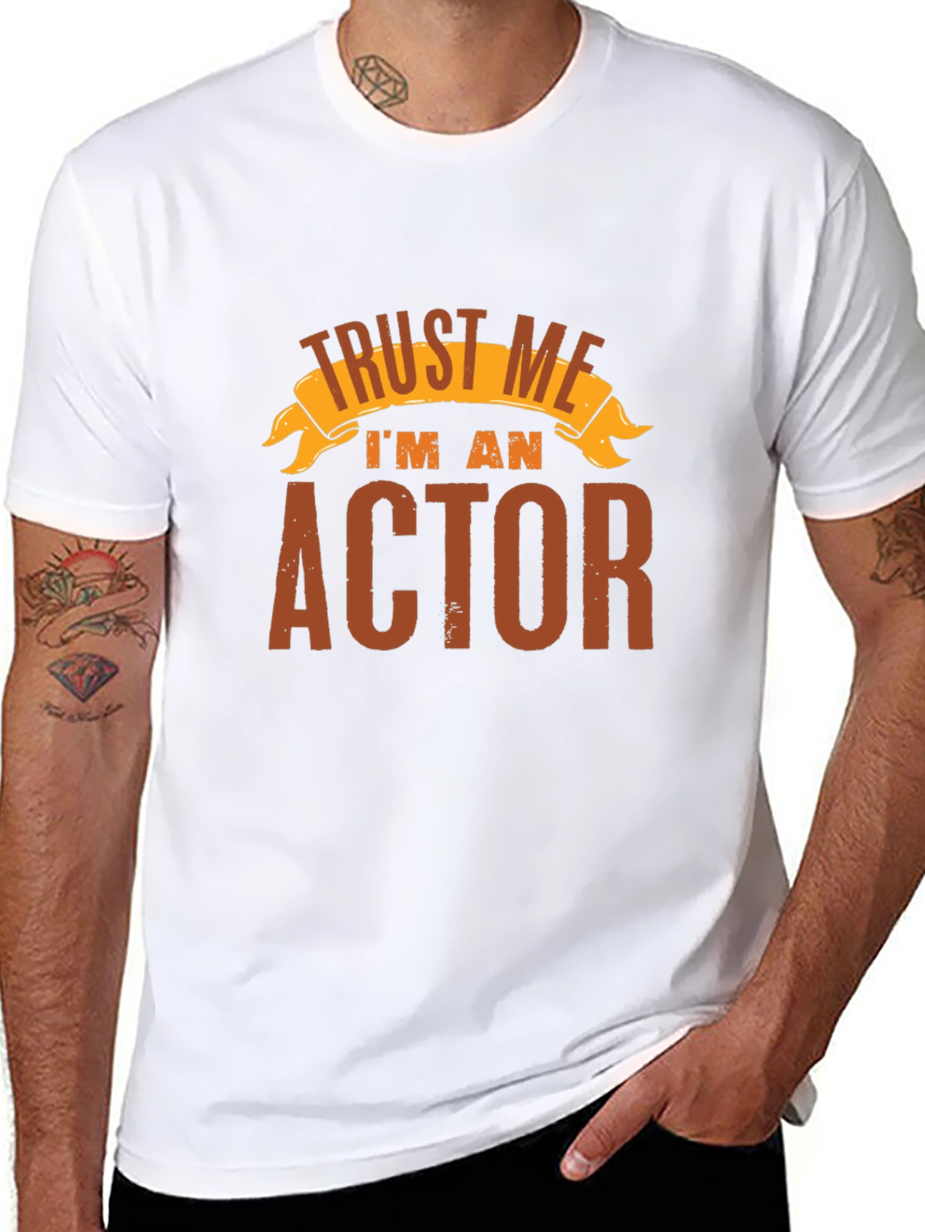 Trust Me Im an Actor - Black T-Shirt
