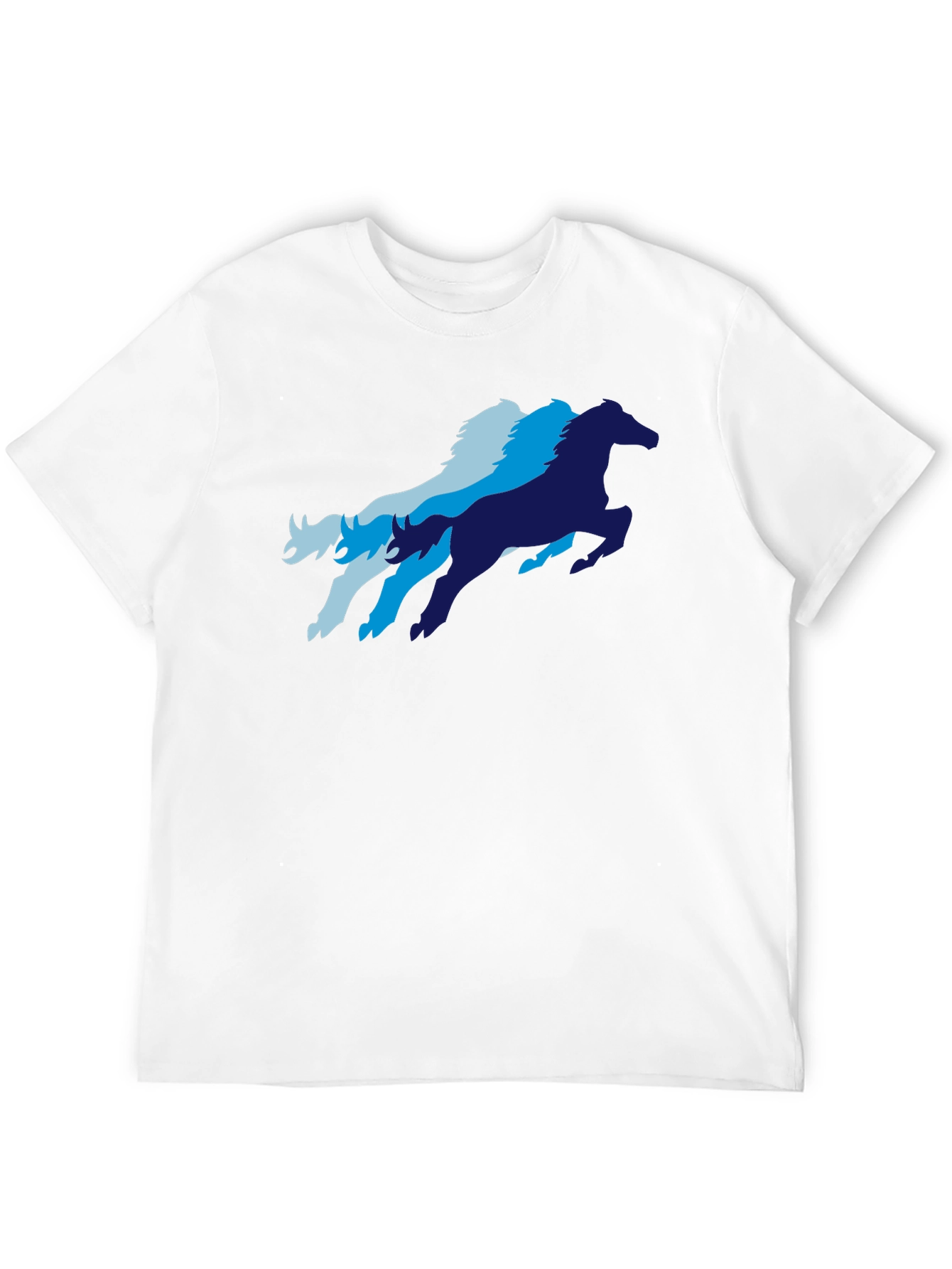 Cool Horse Graphic T-Shirt - Black