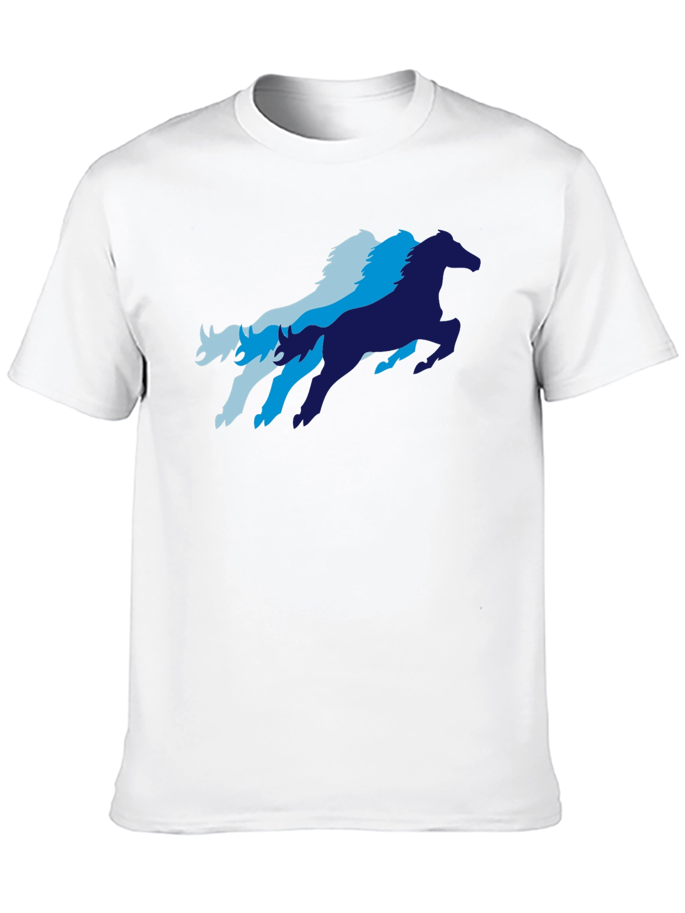 Cool Horse Graphic T-Shirt - Black